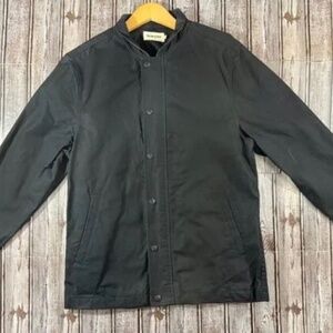 Taylor Stitch Halley Stevensons Waxed Cotton Jacket 38S Black Weatherproof